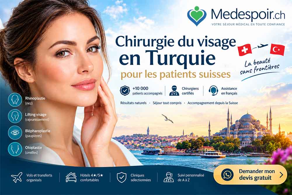 chirurgie esthétique visage en Turquie pour suisses